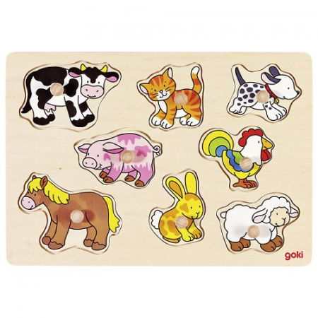 Puzzle Incastru Copii 1 An+ Cu Animale Goki [2]