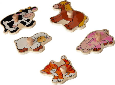 Puzzle Incastru Copii 1 An+ Cu Animale Goki [1]