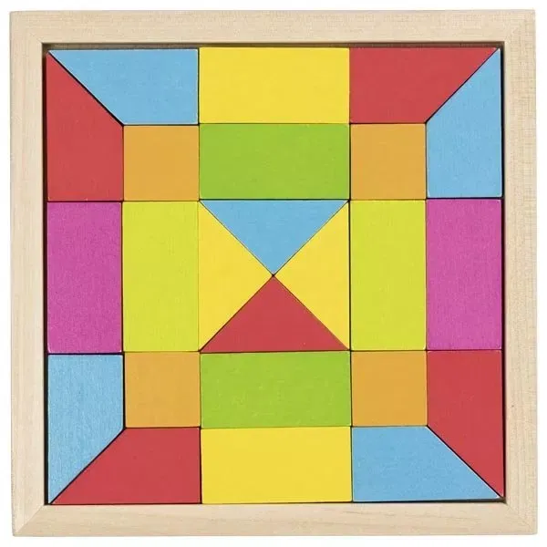 Puzzle lemn copii, 2 in 1, din lemn, Goki [2]