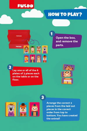 PUZZLE MAGNETIC DIN SPUMA EVA CU FE&#x21A;E, PUEDO [3]