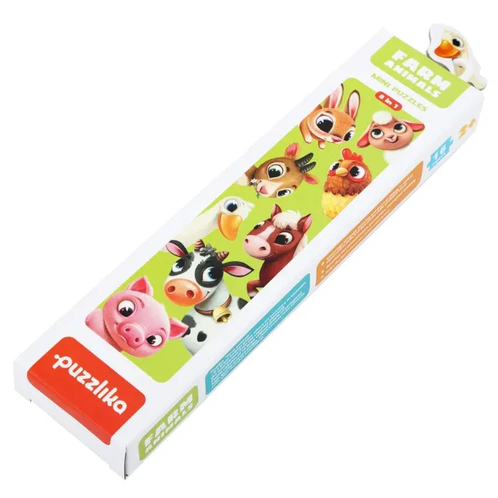 Jocuri de indemanare - Puzzle-ul Cubika,Ferma Animalelor, 2 ani+