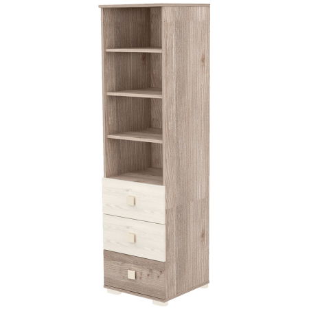 Camera Copilului - Raft corp cu 3 sertare Hubners Sofia crem nisip