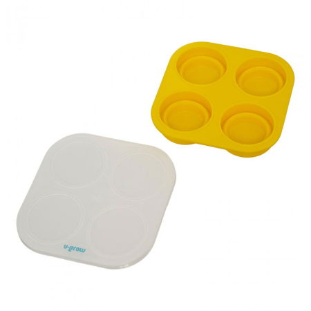 Recipient colapsibil din silicon stocare hrana 4 compartimente, 240 ml, U-Grow [4]