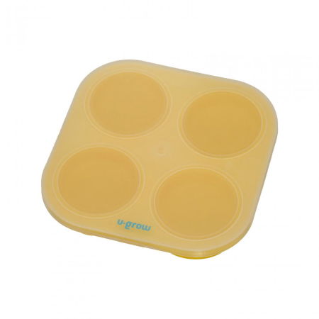 Recipient colapsibil din silicon stocare hrana 4 compartimente, 240 ml, U-Grow [1]
