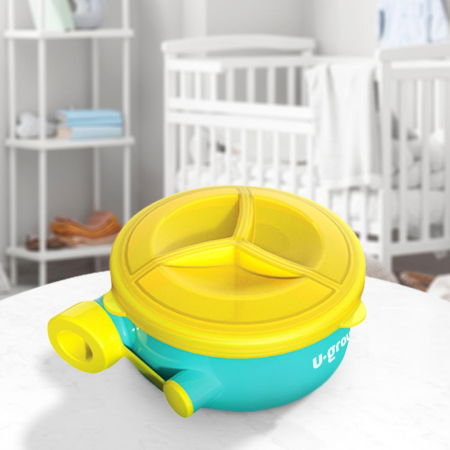 Recipient lapte praf cu 3 compartimente ,250ml, U-Grow [2]