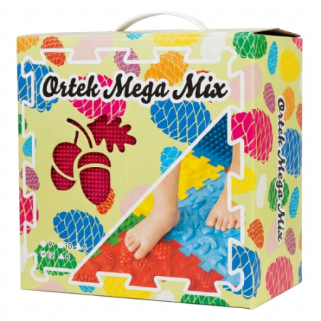Saltea de masaj Ortek Mix Puzzle 8 piese + 8 sectoare PASTEL [2]