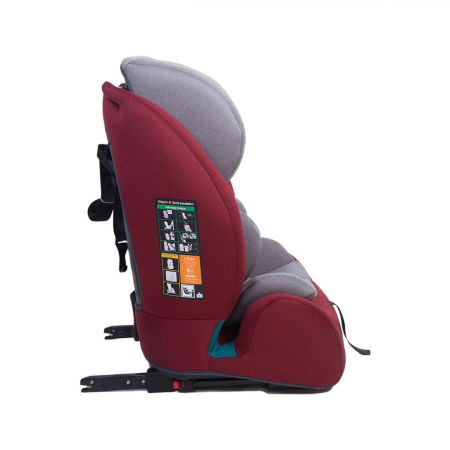 Scaun auto 76-150CM(15M-12Y), R129, isofix si top tether, rosu, U-Grow [2]