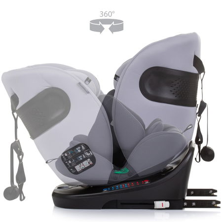 Scaun auto Chipolino Motion I-Size 40-150 cm granite cu sistem Isofix [5]