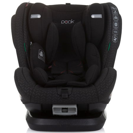 Siguranță auto copii - Scaun auto Chipolino Peak I-Size 40-150 cm obsidian cu sistem Isofix