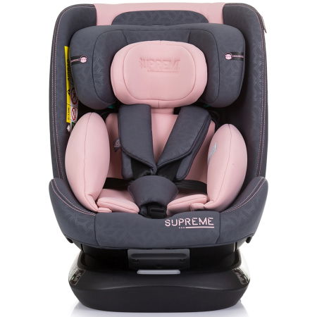 Siguranță auto copii - Scaun auto Chipolino Supreme I-Size 40-150 cm cu sistem Isofix flamingo