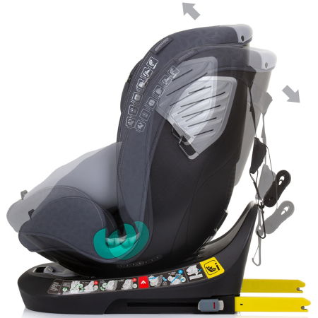Scaun auto Chipolino Supreme I-Size 40-150 cm cu sistem Isofix granite [3]