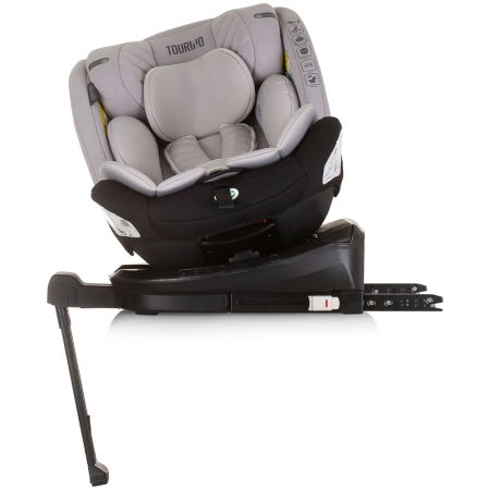 Scaun auto Chipolino Tourino I-Size 40-150 cm ash grey cu sistem Isofix [4]