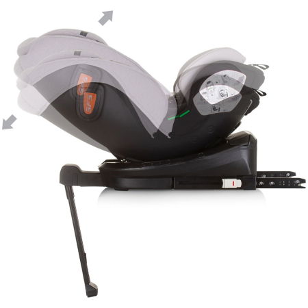 Scaun auto Chipolino Tourino I-Size 40-150 cm ash grey cu sistem Isofix [6]
