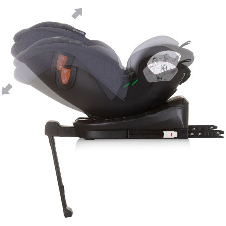Scaun auto Chipolino Tourino I-Size 40-150 cm grey mix cu sistem Isofix [6]