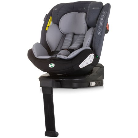 Siguranță auto copii - Scaun auto Chipolino Tourino I-Size 40-150 cm grey mix cu sistem Isofix