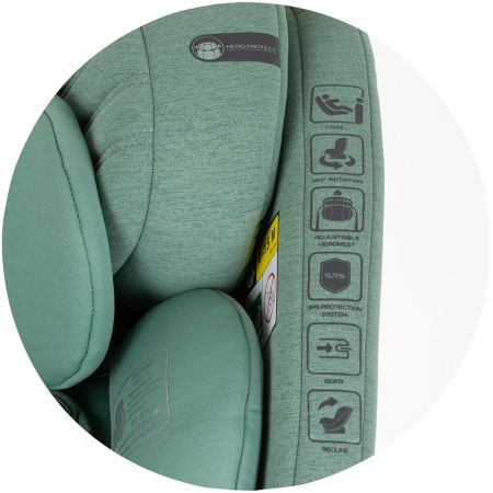 Scaun auto Chipolino Tourino I-Size 40-150 cm pastel green cu sistem Isofix [12]