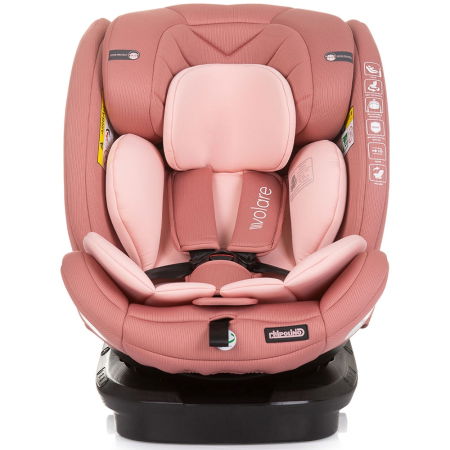 Siguranță auto copii - Scaun auto Chipolino Volare I-Size 40-150 cm flamingo cu sistem Isofix