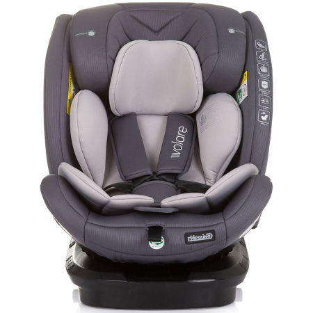 Siguranță auto copii - Scaun auto Chipolino Volare I-Size 40-150 cm granite cu sistem Isofix