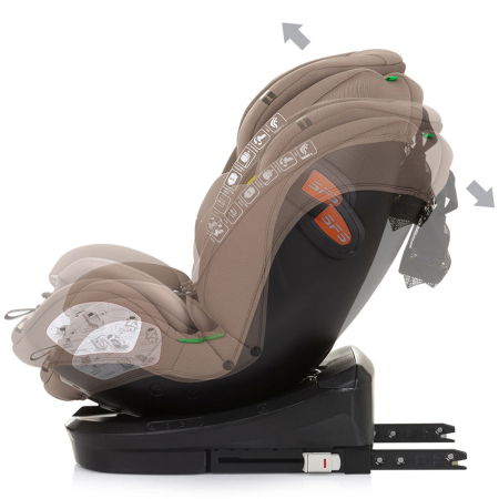 Scaun auto Chipolino Volare I-Size 40-150 cm macadamia cu sistem Isofix [3]