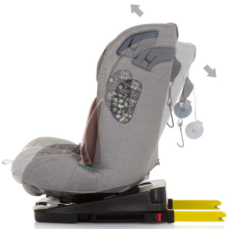 Scaun auto Chipolino X Factor I-Size 40-150 cm flamingo cu sistem Isofix [3]