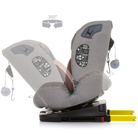 Scaun auto Chipolino X Factor I-Size 40-150 cm flamingo cu sistem Isofix [4]