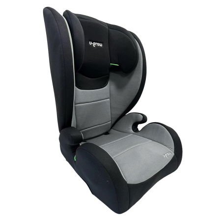 Scaun auto i-Size 100-150 cm , omologare  R129,cu isofix , gri/negru, U-Grow [2]