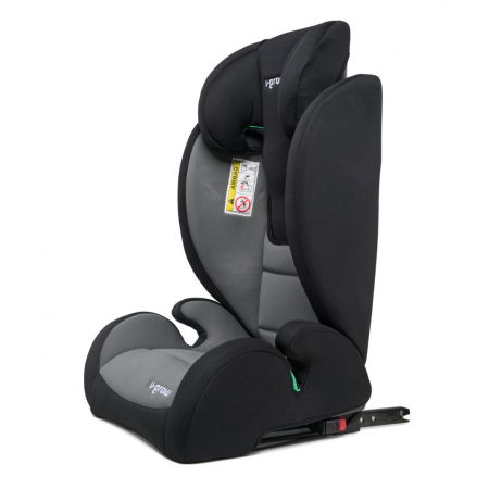 Scaun auto i-Size 100-150 cm , omologare  R129,cu isofix , gri/negru, U-Grow [5]