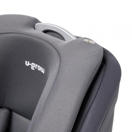 Scaun auto I-size U-Grow Goldfix Plus, isofix, 76-150 cm (9-36 kg), boxa bluetooth, gri [7]