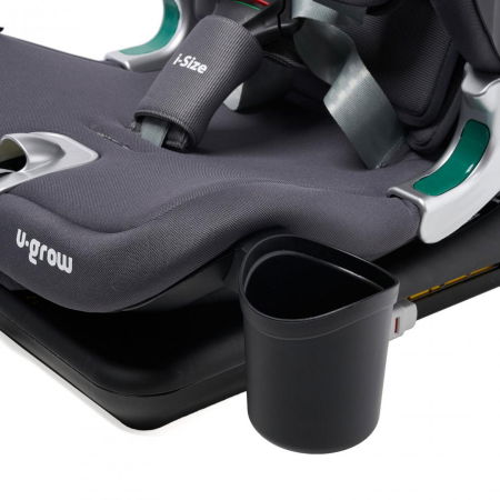 Scaun auto I-size U-Grow Goldfix Plus, isofix, 76-150 cm (9-36 kg), boxa bluetooth, gri [10]