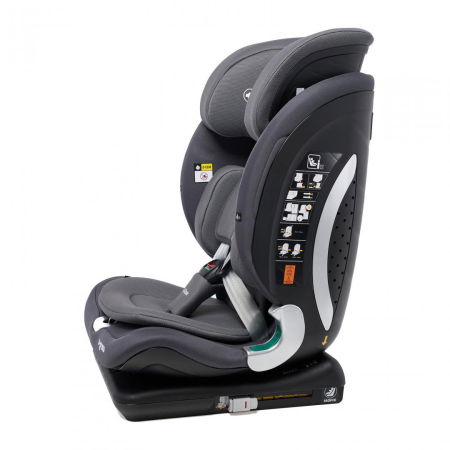 Scaun auto I-size U-Grow Goldfix Plus, isofix, 76-150 cm (9-36 kg), boxa bluetooth, gri [3]