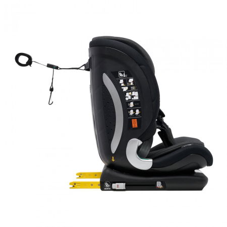 Scaun auto I-size U-Grow Goldfix Plus, isofix, 76-150 cm (9-36 kg), boxa bluetooth , negru [5]