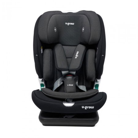 Scaune auto copii - Scaun auto I-size U-Grow Goldfix Plus, isofix, 76-150 cm (9-36 kg), boxa bluetooth , negru