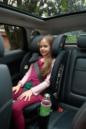 Scaun auto I-size U-Grow Goldfix Plus, isofix, 76-150 cm (9-36 kg), boxa bluetooth , negru [13]