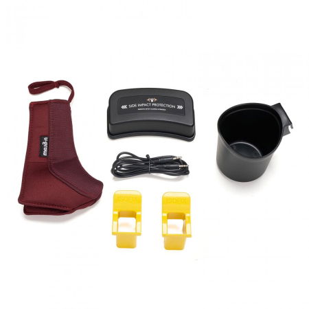 Scaun auto I-size U-Grow Goldfix Plus, isofix, 76-150 cm (9-36 kg), boxa bluetooth, rosu [12]