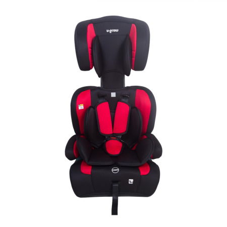 Scaun auto/inaltator, 76-150CM(15M-12Y), R129, rosu/negru, U-Grow [2]