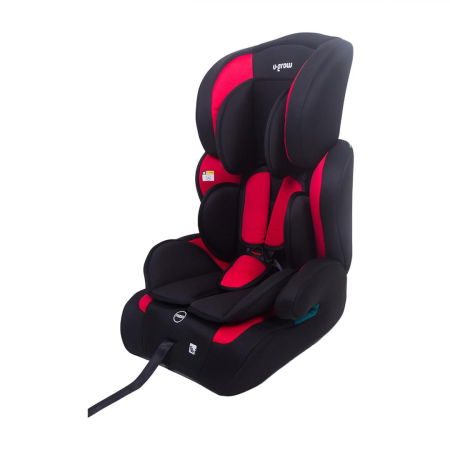 Scaun auto/inaltator, 76-150CM(15M-12Y), R129, rosu/negru, U-Grow [1]