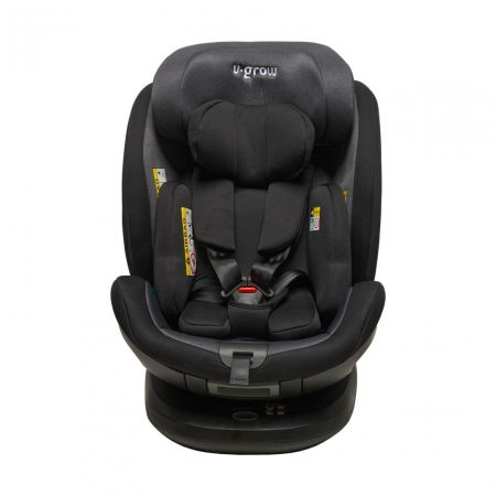 Siguranță auto copii - Scaun auto rotativ 360 gr,isofix,Negru, U-Grow