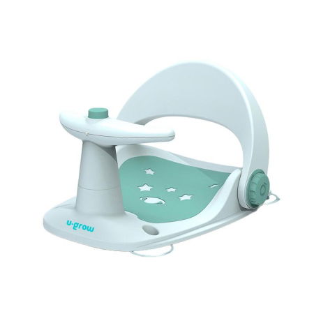 Produse îngrijire copii - Scaun baie bebe cu ghidon , spatar reglabil , verde, U-Grow