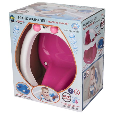 Scaun de baie Pilsan Practical Bath Set pink [1]