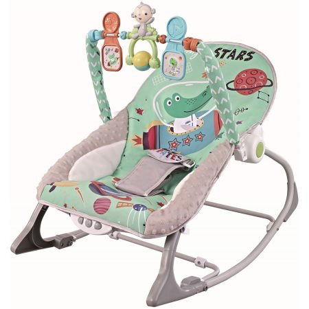 Sisteme De Siguranță Copii - Scaunel balansoar Chipolino Baby Spa green