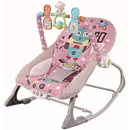 Sisteme De Siguranță Copii - Scaunel balansoar Chipolino Baby Spa pink