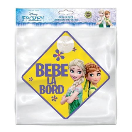 Produse - Semn auto Bebe la Bord Frozen SEV9622