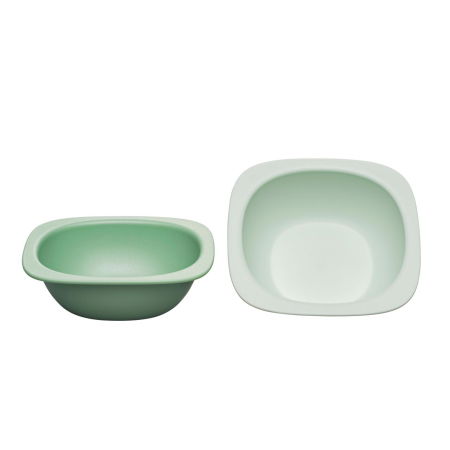 Produse - Set 2 castroane Eat Green pentru mancarea copiilor, din plastic bio, lavabile in masina de spalat vase, 4+ luni, nip 37065