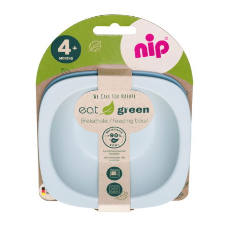 Set 2 castroane Eat Green pentru mancarea copiilor, din plastic bio, lavabile in masina de spalat vase, 4+ luni, nip 37065 [2]