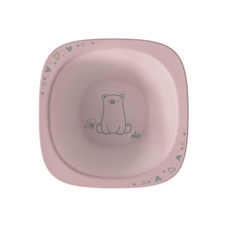 Set 2 castroane nip® Green pentru mancarea copiilor cu motive gravate laser, din materiale naturale regenerabile, fara BPA, fara melamina, lavabile in masina de spalat vase, Made in Germany, 4+ luni, [3]
