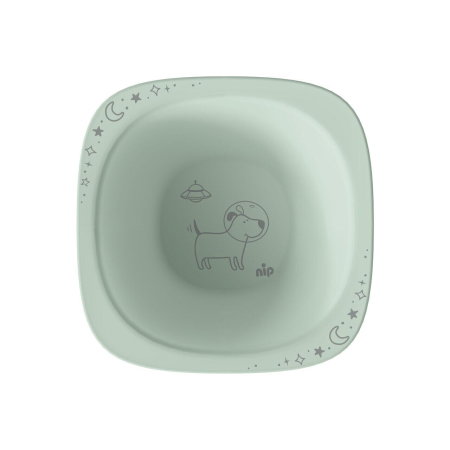 Set 2 castroane nip® Green pentru mancarea copiilor cu motive gravate laser, din materiale naturale regenerabile, fara BPA, fara melamina, lavabile in masina de spalat vase, Made in Germany, 4+ luni, [4]