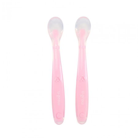 Set 2 lingurite silicon , roz, U-Grow [1]
