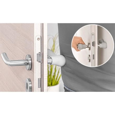 Set 2 protectii clanta usa, din silicon, acoperire completa, Reer HandleGuard 70071 [3]