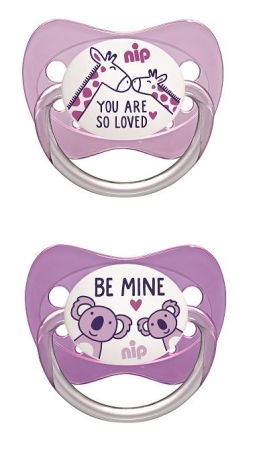 Set 2 suzete Family cu tetina din latex natural, forma anatomica, tetina ortodontica, cu inel, 0-6 luni, nip 31000 [4]