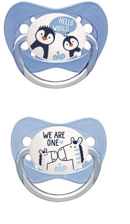 Set 2 suzete Family cu tetina din latex natural, forma anatomica, tetina ortodontica, cu inel, 0-6 luni, nip 31000 [5]